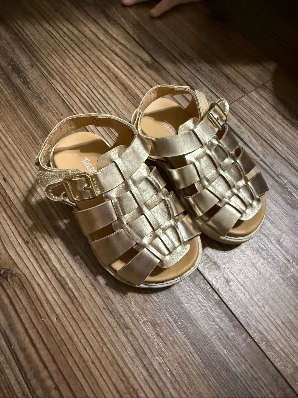 Tieks Kids Gold Woven Sandals - Metallic Gold